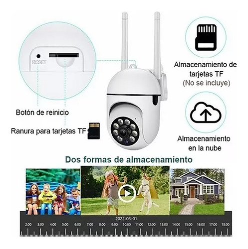 Wifi Seguridad Inalámbrica Interior Exterior Cámara