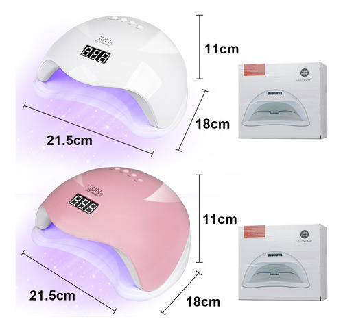Lámpara De Secador De Uñas Led De Gel Esmalte Profesional 5