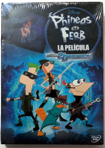 Phineas Y Ferb Pelicula A Traves De La 2 Dimension Dvd Nuevo