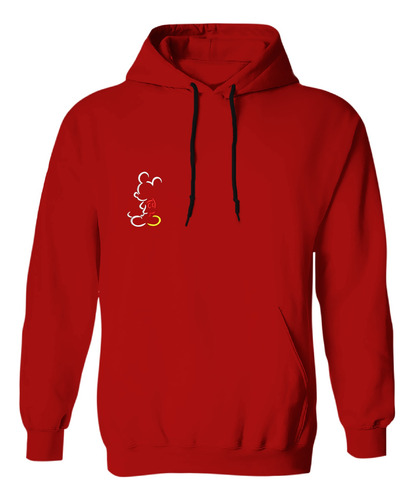 Sudadera Con Gorro Bordado Silueta Mickey Y Minnie Pareja