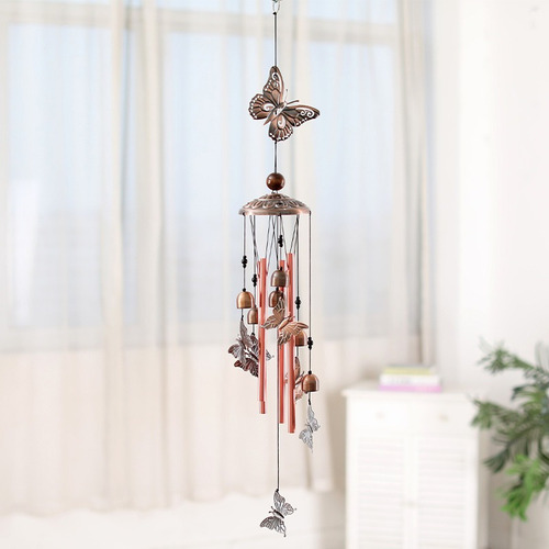 N Campanillas De Viento De Mariposa De Metal Decoraciones
