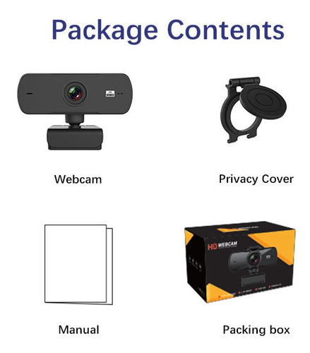 Webcam 2k Full Hd 1080p Web Camera Autofocus Com Microfone