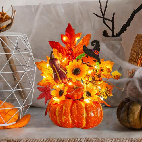 Para Abóbora De Halloween, Ornamento De Abóbora Artificial,
