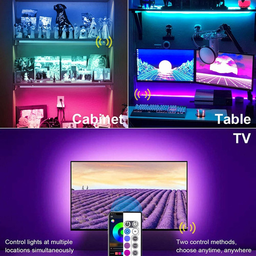 Tiras De Luces Led Rgb Con App Movil Para Televisores 