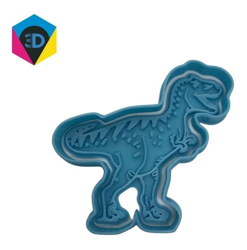 Imagem 6 de 8 de Cortador De Biscoito Dinossauros 3 Peças