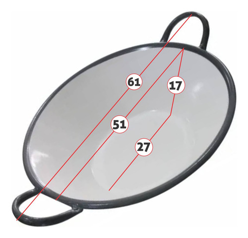 Tacho Esmaltado N°20 Branco Multiuso 14 Litros Catalogo Chiquim
