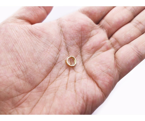 Brinco Ouro 18k Argola 2º Furo Com Trava Bat0120