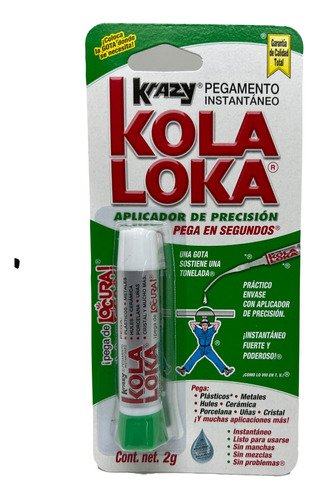 3 Pegamento Instantaneo Aplicador Krazy Kola Loka 2g