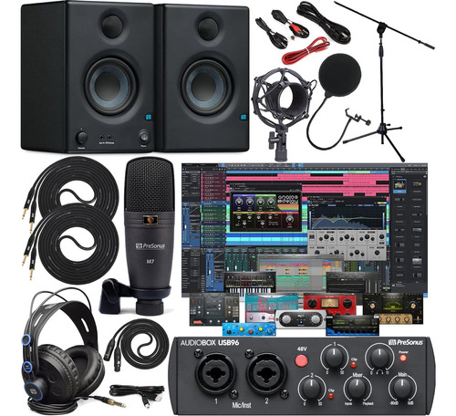 Presonus Audiobox 96 Studioeris E3.5 Monitores De Estudio