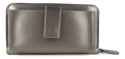 Cartera Cloe Para Mujer Porta Celular Redpocket Color Plateado