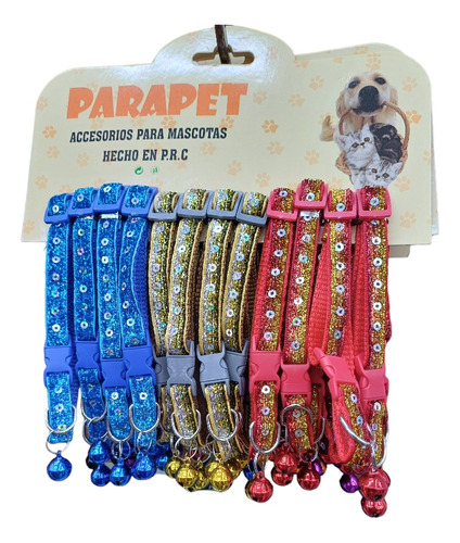 Collares Para Perros Gatos Y Cachorros Con Cascabel