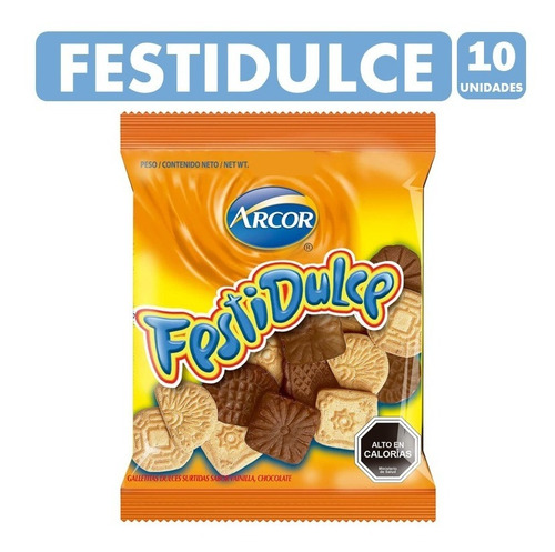 Galletas Festidulce De Arcor Para Colación (pack De 10 Uni)
