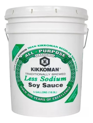 Salsa De Soya Kikkoman Baja En Sodio 18.9 L (5 Gal)