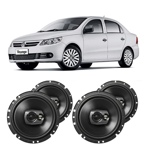 Alto Falante Vw Voyage 2009 A 2012 200w Rms Automotivo