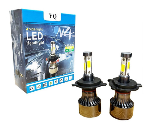 Kit Par Luces Ampolleta 360° Turbo Led Auto 