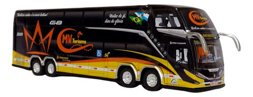 Miniatura Ônibus Mv Turismo & Fretamento G8 30cm