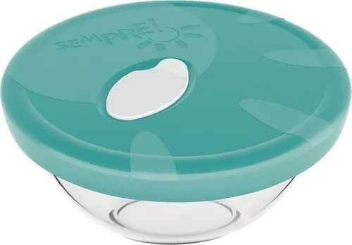 Tigela Com Tampa Plástica Sempre 1 Litro Marinex