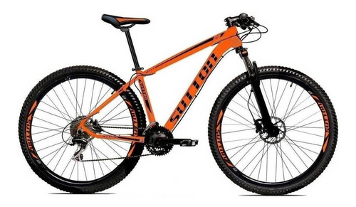 Mountain bike Sutton New aro 29 17" 21v freios de disco hidráulico câmbios Shimano cor laranja