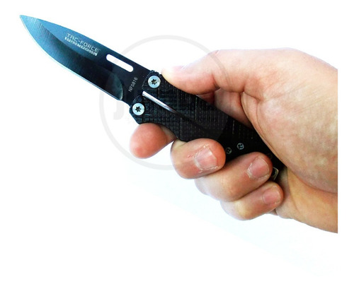 Cuchillo Navaja Mariposa Con Traba Acero Funda Pasacinto