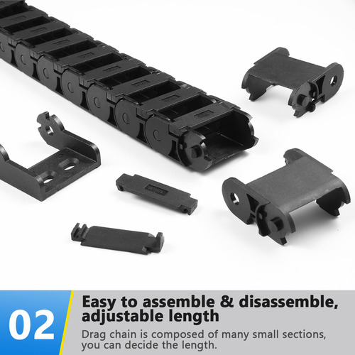 Cadena De Arrastre Cnc Ukcoco De Plástico Flexible Y Semicer