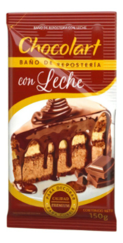 Baño Chocolart Sachet Con Leche X 150gr