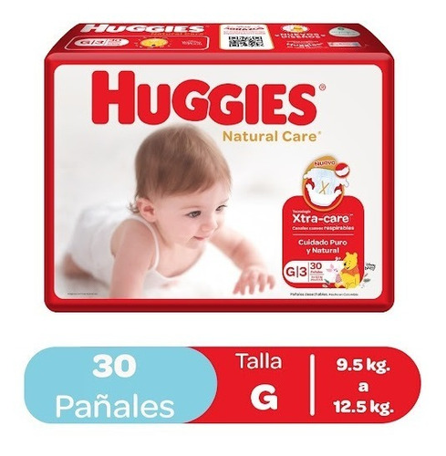 Pañales De Bebe Huggies Talla G 30und Bulto - 4 Paq