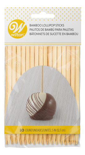 30 Palitos De Bambú 12 Cm Paleta / Pastel / Brocheta Wilton