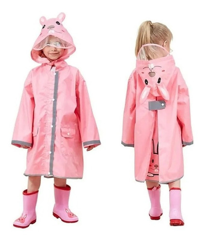 Capa De Chaqueta Impermeable Para Niños De Dibujos Animados