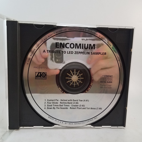 Encomium Tribute To Led Zeppelin Cd Ep Single - Ex  Sampler