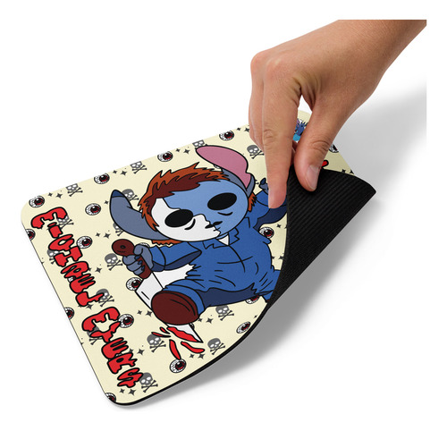 Mouse Pad Svart Diseño Stich Michael Myers Halloween