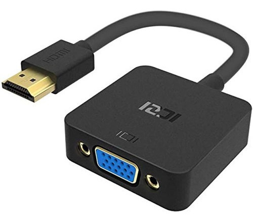 Adaptador Hdmi A Vgaiczi 1080p Chapado En Oro Hdmi A Vga