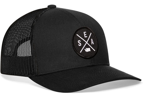 Seattle Trucker - Gorra De Béisbol, Color Negro