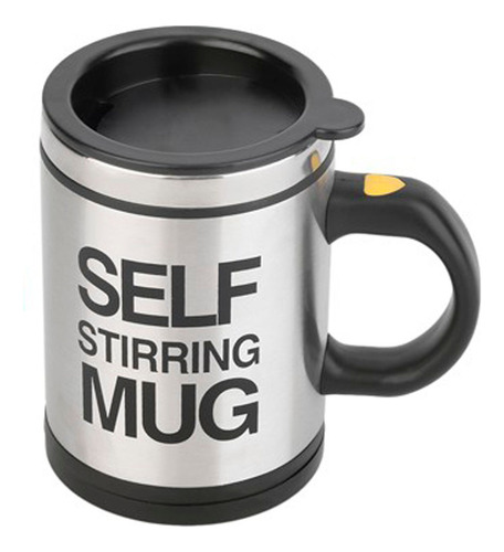 Caneca Copo Mixer Elétrica Self Stirring Mug Cor Preto