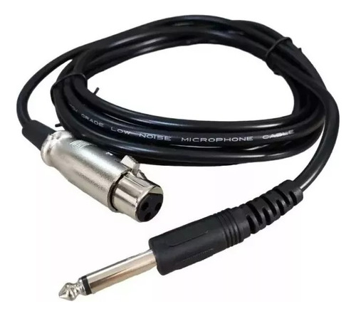 Cable Adaptador Auxiliar Micrófono Jack 6,35mm Macho Xir 