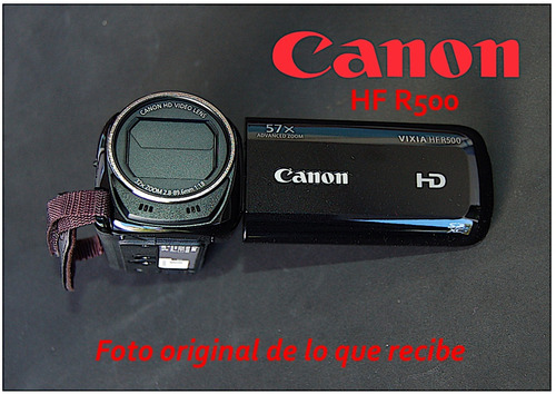 Canon Hf R500 Nueva Sin Tocar Ent Mic Externo Mas Regalos Dc