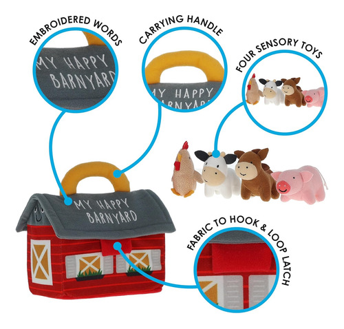 Juego De Peluche Suave Carter's Barnyard