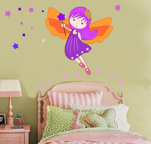 Vinilo Infantiles Hada Color Wall Sticker