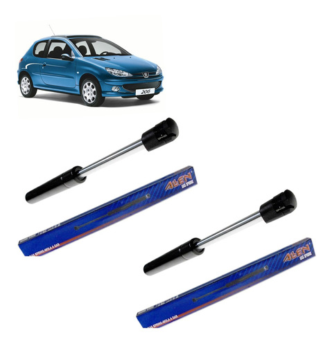 02 Unidades Amort. Porta Malas Allen Peugeot 206 2005 A 2010