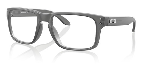 Óculos De Grau Oakley Holbrook Satin Grey Smoke Ox8156l 0756