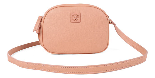 Bolsa Crossbody Cloe Material Vegano Para Mujer Atemporal Color Coral