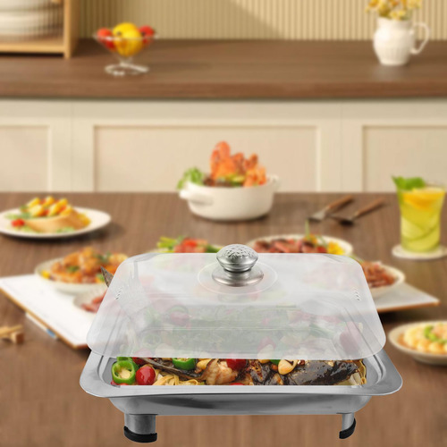 Sartén Para Asar Pescado Con Tapa De Acero Inoxidable,
