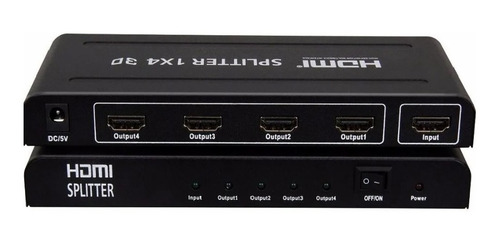 Hdmi Splitter 1x4 Switch 4k 2k Full Hd 1080 Pc Dvd Tv Ps3