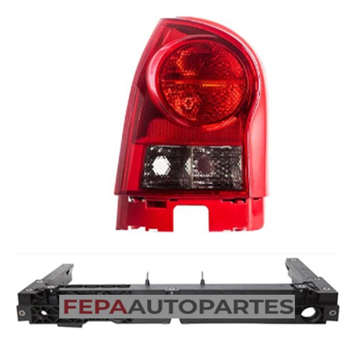 Mica Faro Giro Trasero Vw Gol 4 Iv Power 06 / 10 Fume