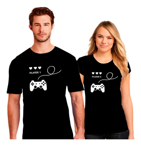 Par De Poleras Pololos/novios/enamorados Player 1 & Player 2