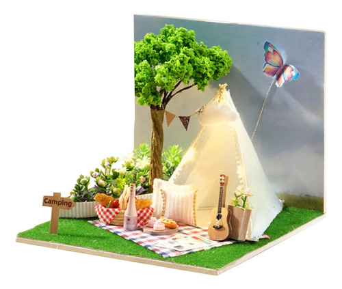 Kit De Casa De Muñecas Diy Kit De Construcción De Casa