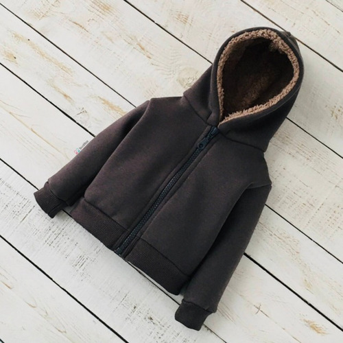 Imagen 3 de 6 de Campera Frisa Bebé Con Corderito. Muy Abrigadas Frisadas