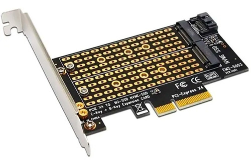 Placa Adaptador Duplo Ssd M.2 Nvme + M.2 Sata Pci-e Express