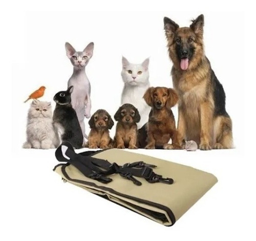 Imagen 6 de 8 de Lona Funda Manta Protectora Cubre Asiento Auto Mascota Perro