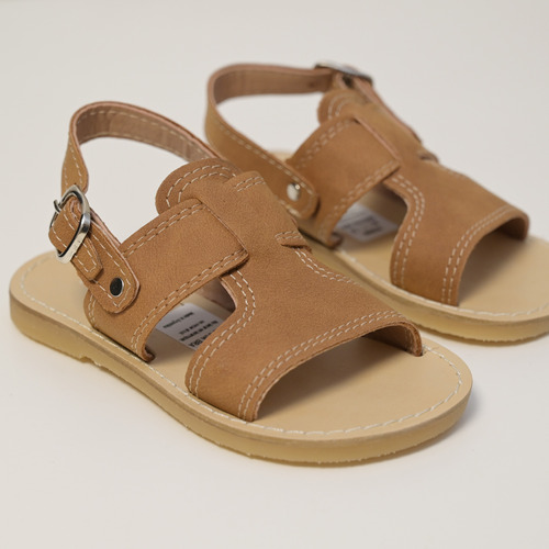 Sandalias Color Suela Y Hebilla Para Niños Y Niñas