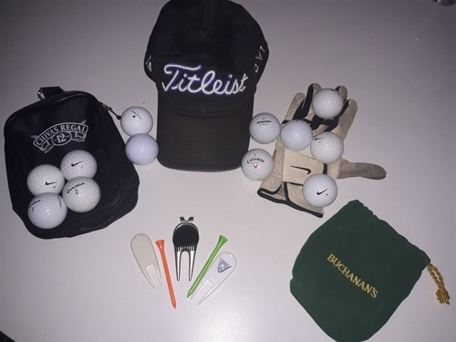 Imagen 3 de 7 de Combo Bolsos Golf Chivas Regal Cuer Y Buchanan 25 Pelota Tee